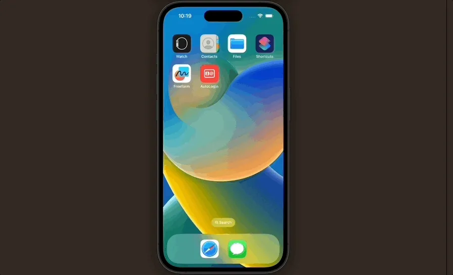 Login button populates credentials automatically Login button populates credentials automatically